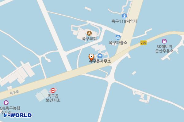 옥구읍사무소 위치 지도 — 전북특별자치도 군산시 옥구읍 옥구로 6 (선제리, 옥구읍사무소)