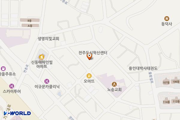 사회적경제도시재생지원센터 위치 지도 — 전북특별자치도 전주시 완산구 물왕멀3길 29 (서노송동)