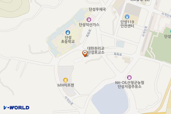 단성 성내마을 주차장 위치 지도 — 경상남도 산청군 단성면 목화로961번길 5
