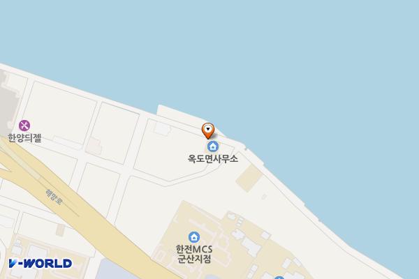 옥도면사무소 위치 지도 — 전북특별자치도 군산시 내항2길 125 (금동, 옥도면사무소)