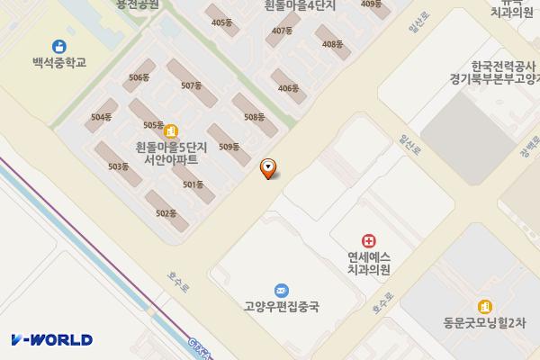 디아뜨크리스탈 위치 지도 — 경기도 고양시 일산동구 일산로 16