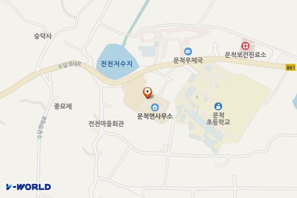 구례문척면사무소 위치 지도 — 전남광주통합특별시 구례군 문척면 수달생태로 268-12 (월전리, 문척면사무소)