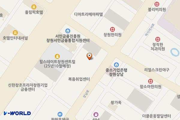 위드필타워 위치 지도 — 경상남도 창원시 성산구 상남로 75