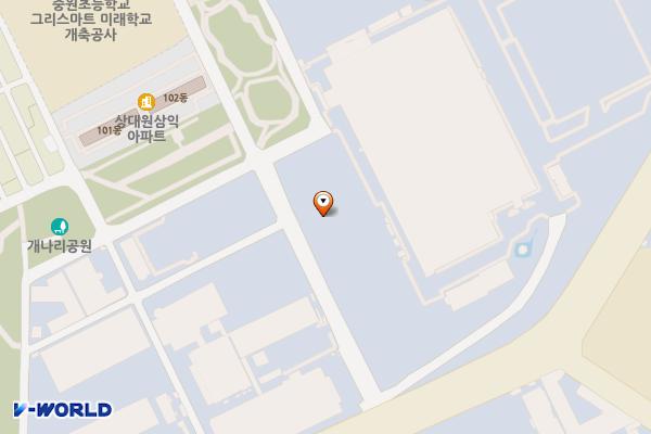 성남우림라이온스밸리2차아파트 위치 지도 — 경기도 성남시 중원구 사기막골로45번길 14