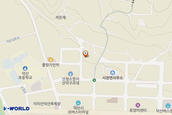시천 서촌마을 공용주차장 위치 지도 — 경상남도 산청군 시천면 사리 877-11