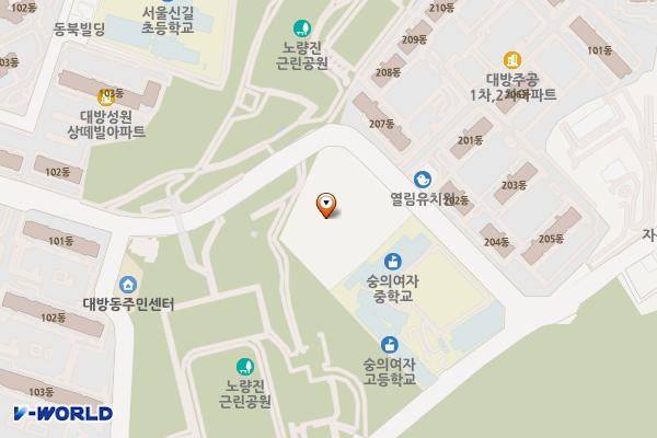 서울시 동작구 남도학숙 위치 지도 — 서울특별시 동작구 여의대방로44길 46