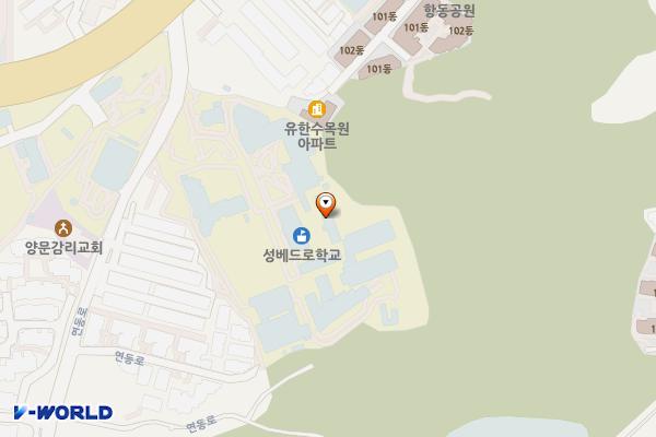 서울시 구로구 성공회대학교 위치 지도 — 서울특별시 구로구 연동로 320