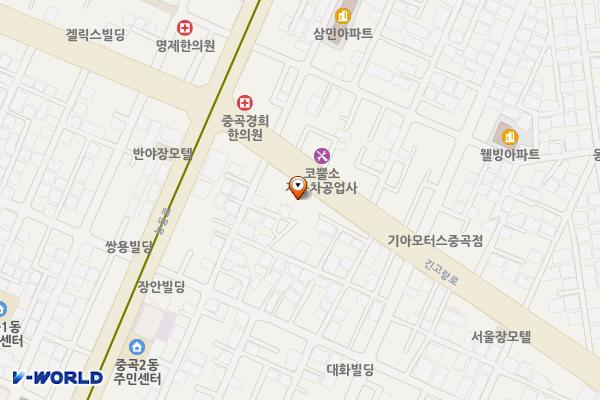 서울시 광진구 중곡동복개천P 위치 지도 — 서울특별시 광진구 긴고랑로 68