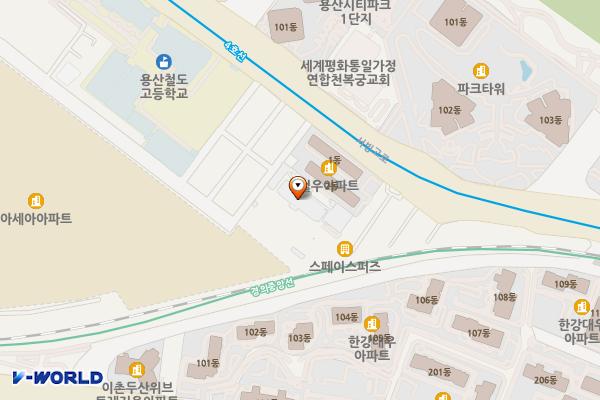 서울시 용산구 용산세무서 위치 지도 — 서울특별시 용산구 서빙고로24길 15