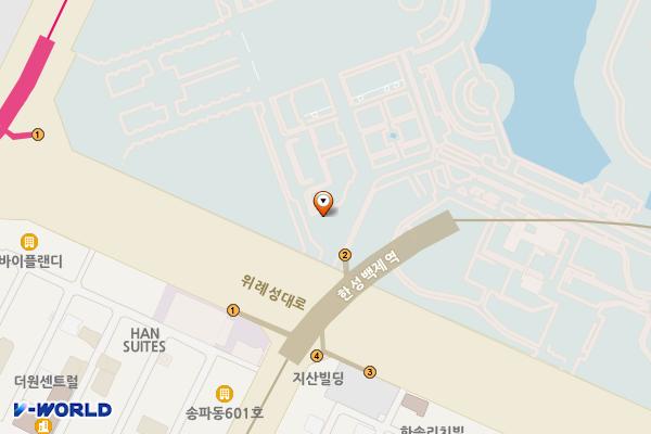 서울시 송파구 올림픽공원남4문주차장 위치 지도 — 서울특별시 송파구 올림픽로 424