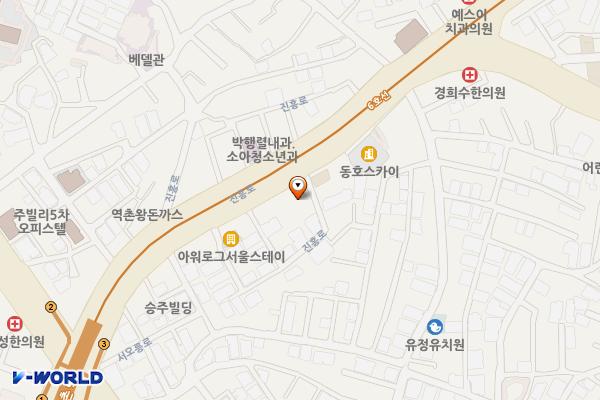 서울시 은평구 호텔루136 위치 지도 — 서울특별시 은평구 진흥로 136