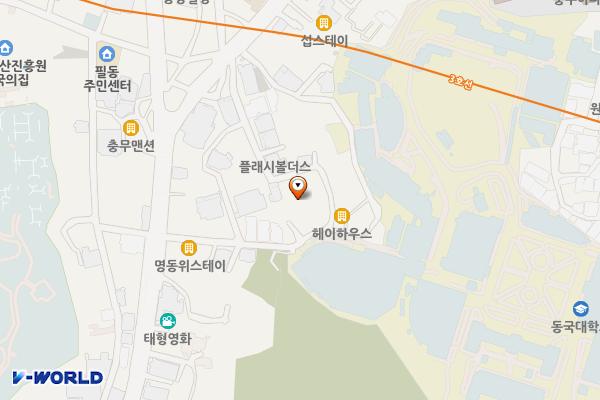서울시 중구 신한은행필동합숙소 위치 지도 — 서울특별시 중구 서애로5길 30