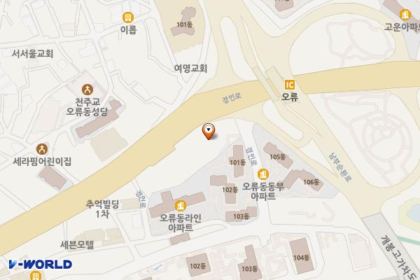 서울시 구로구 예성라온팰리스오피스텔 위치 지도 — 서울특별시 구로구 경인로 240