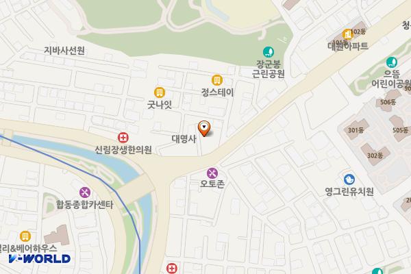 서울시 관악구 엘리젠트오피스텔 위치 지도 — 서울특별시 관악구 쑥고개로 9
