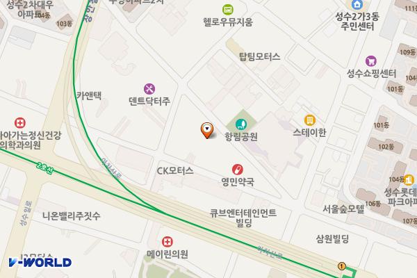 서울시 성동구 하우스디세종타워 위치 지도 — 서울특별시 성동구 성수일로10길 26
