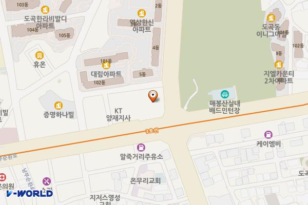 서울시 강남구 록산개발 위치 지도 — 서울특별시 강남구 논현로 201
