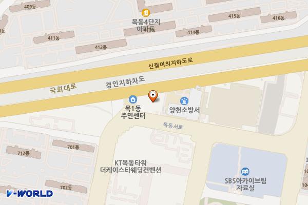서울시 양천구 목동성우네트빌 위치 지도 — 서울특별시 양천구 목동서로 186