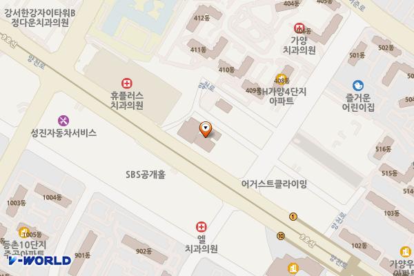 서울시 강서구 휴먼빌오피스텔 위치 지도 — 서울특별시 강서구 양천로57길 9-13