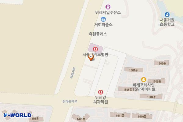 서울시 송파구 송파풍산리치안 위치 지도 — 서울특별시 송파구 위례서로 244
