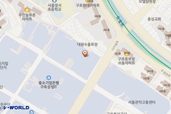 서울시 구로구 우림이비지센터2차 위치 지도 — 서울특별시 구로구 디지털로33길 12