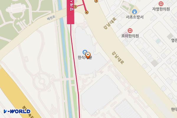 서울시 서초구 양재AT센터 위치 지도 — 서울특별시 서초구 강남대로 27