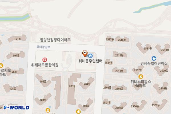 서울시 송파구 위례동주민센터 위치 지도 — 서울특별시 송파구 위례광장로 210