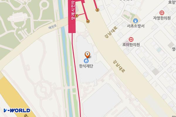 서울시 서초구 화훼사업센터 위치 지도 — 서울특별시 서초구 강남대로 27