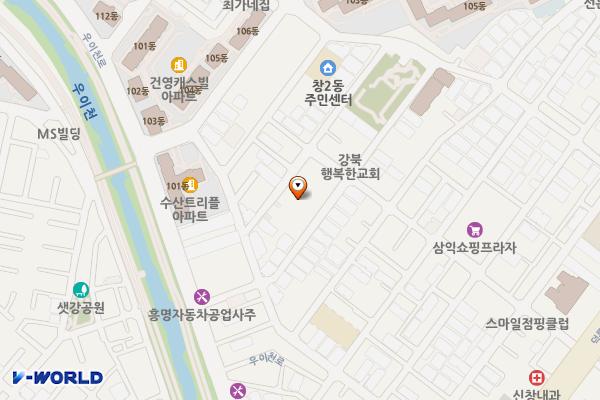 서울시 도봉구 ESA홈타운 위치 지도 — 서울특별시 도봉구 덕릉로59차길 37
