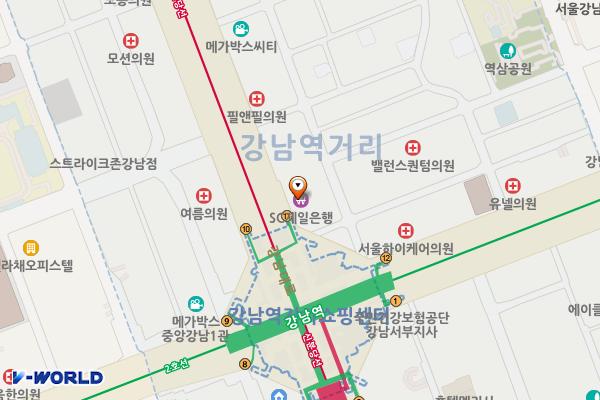 서울시 강남구 글라스타워 위치 지도 — 서울특별시 강남구 강남대로 406