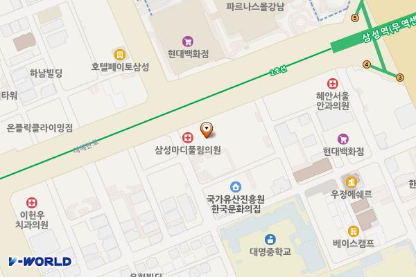 서울시 강남구 정헌빌딩 위치 지도 — 서울특별시 강남구 테헤란로 516
