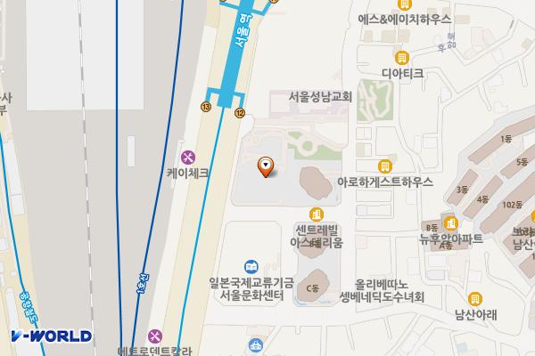 서울시 용산구 KDB생명타워 위치 지도 — 서울특별시 용산구 한강대로 372