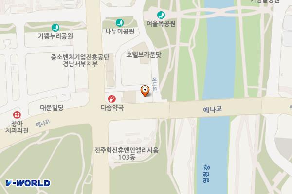 골든비지니스호텔 위치 지도 — 경상남도 진주시 에나로 101