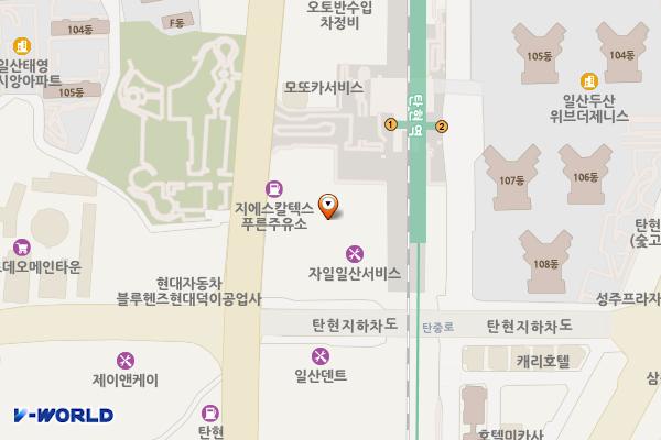 자일일산서비스센터 위치 지도 — 경기도 고양시 일산서구 경의로 848