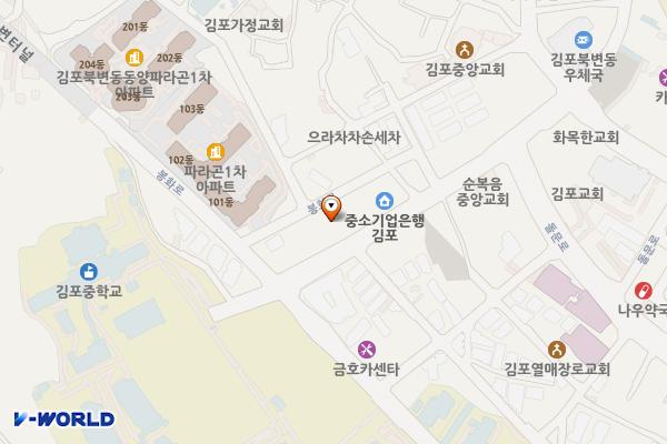 한국지엠김포제일바로서비스 위치 지도 — 경기도 김포시 중구로 5