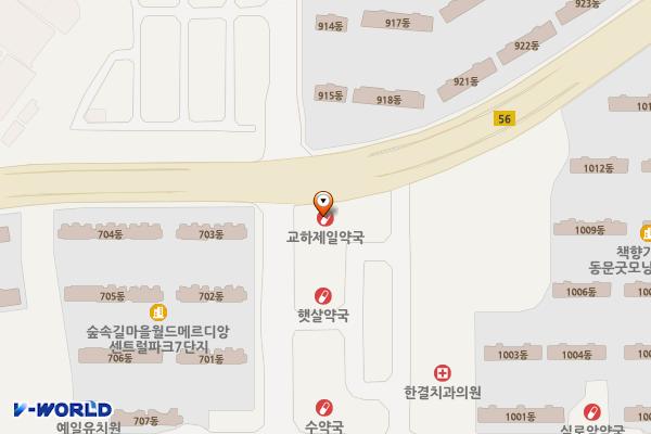 센타프라자 위치 지도 — 경기도 파주시 청석로 272