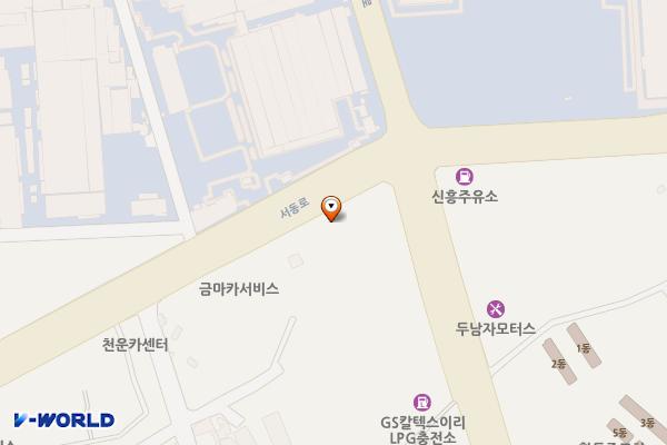 쉐보레 익산서비스센터 위치 지도 — 전북특별자치도 익산시 서동로 242