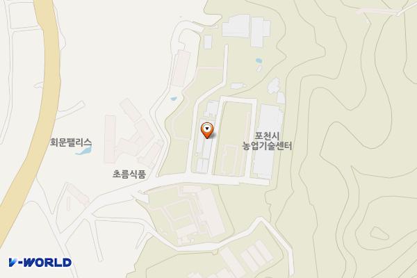 포천시 농업기술센터 위치 지도 — 경기도 포천시 신북면 틀못이길 11-88