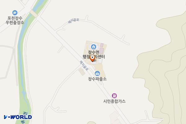 포천시 창수면사무소 위치 지도 — 경기도 포천시 창수면 메치골로 178