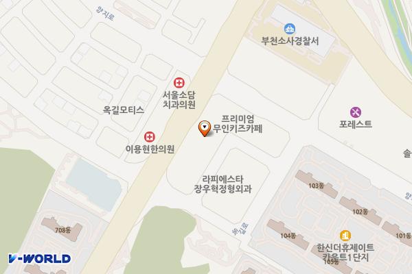 부천시 퀸즈파크옥길B동 위치 지도 — 경기도 부천시 소사구 옥길로 118