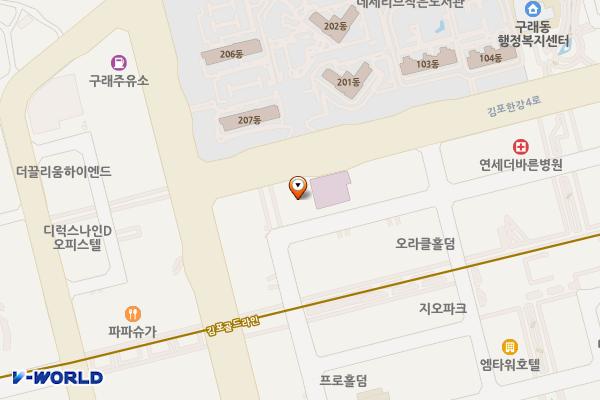 김포시 김포스카이오피스텔 위치 지도 — 경기도 김포시 김포한강4로 565