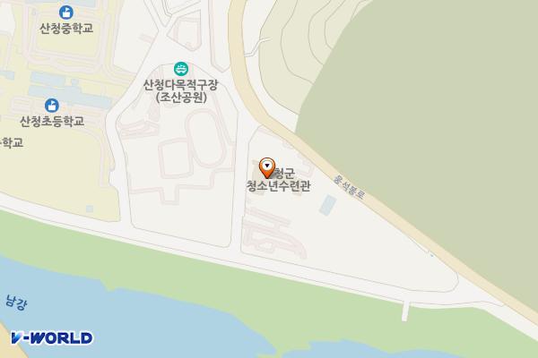 산청군청소년수련관 위치 지도 — 경상남도 산청군 산청읍 웅석봉로 92