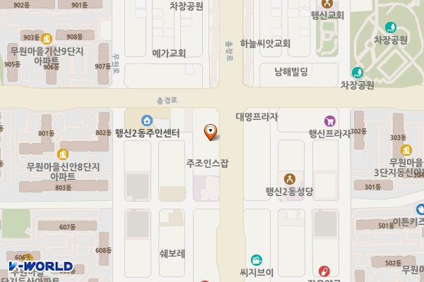고양시 호텔유지 위치 지도 — 경기도 고양시 덕양구 충장로 23
