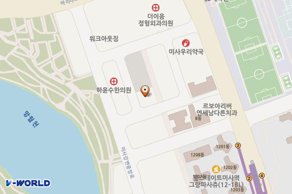 하남시 마들렌오피스텔 위치 지도 — 경기도 하남시 미사강변중앙로204번길 11