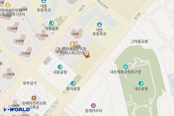 의왕시 내손2동주민센터 위치 지도 — 경기도 의왕시 복지로 109