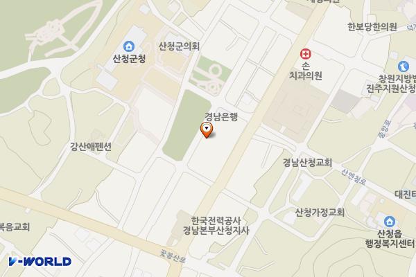 옥산2구마을(김영희아구찜 앞) 위치 지도 — 경상남도 산청군 산청읍 옥산리 163-1