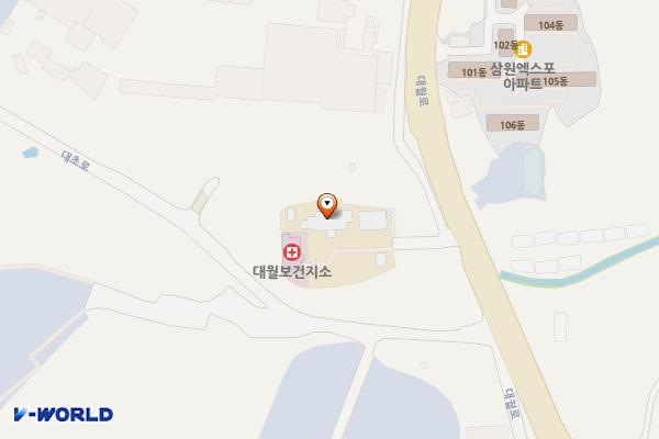 이천시 대월면행정복지센터 위치 지도 — 경기도 이천시 대월면 사동로 1-10