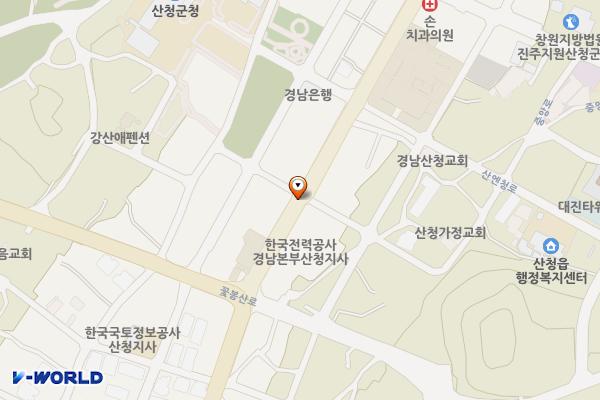 현대오토바이-해장국 설렁탕 위치 지도 — 경상남도 산청군 산청읍 옥산리 161-2