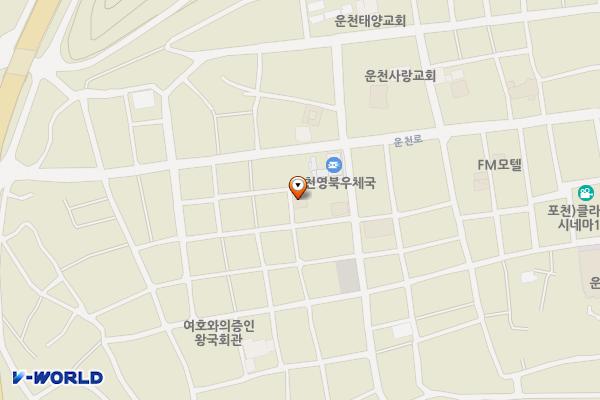 포천시 서울장여관 위치 지도 — 경기도 포천시 영북면 운천로43번길 4-9