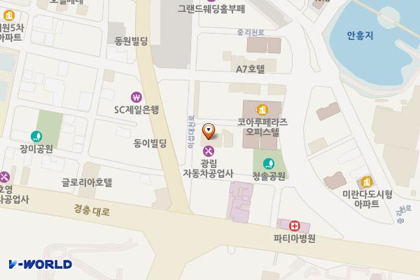 이천시 호텔더클래스 위치 지도 — 경기도 이천시 중리천로 126-19