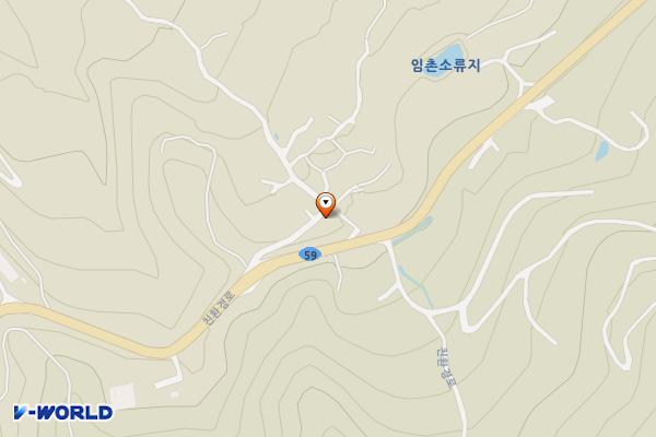 임촌마을 위치 지도 — 경상남도 산청군 산청읍 송경리 45-1